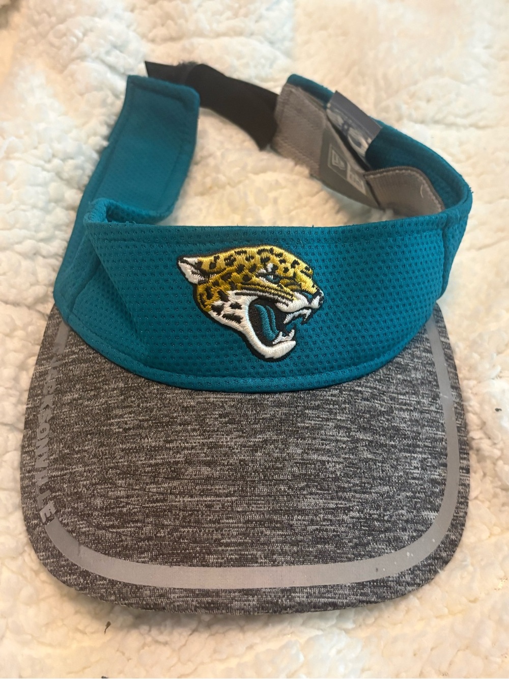 New Era Jacksonville Jaguars Teal and Gray Visor with Team Logo